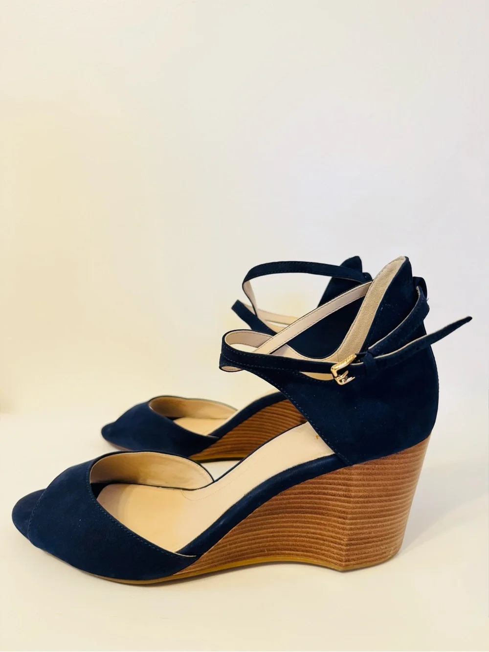 Cole Haan Sadie Women’s Wedge Sandals in Navy Blue